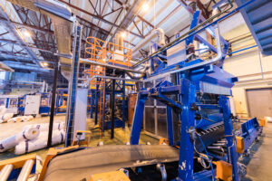 Manufacturing factory, modern high-tech production